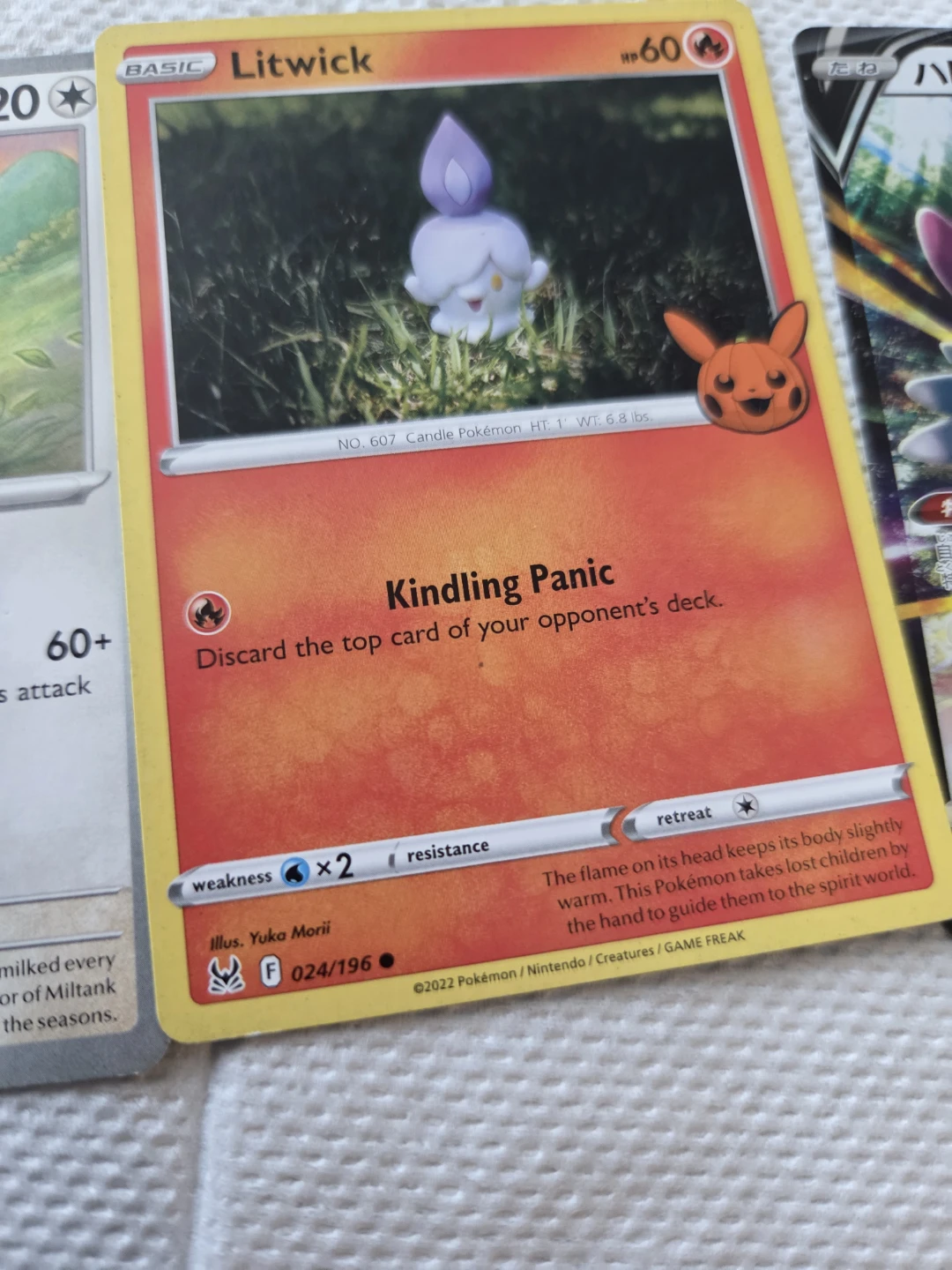 Pokemon Trading Card Lot - Blaziken V, Litwick, Miltank, Cufant - photo 3