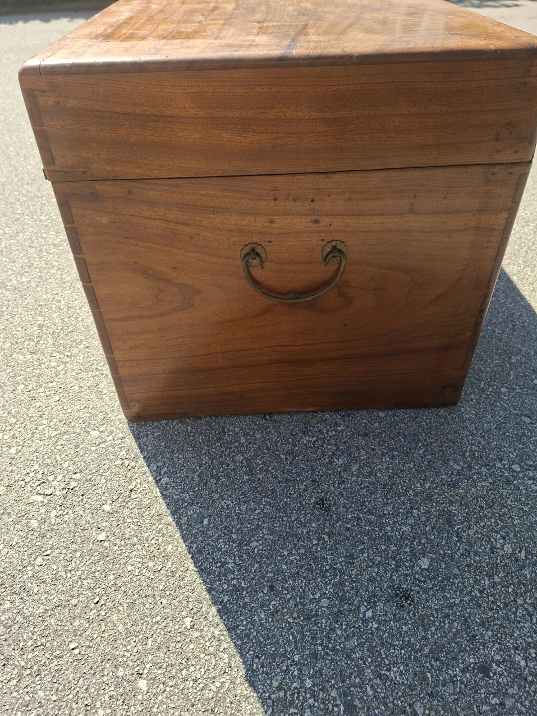 Antique Wooden Storage Chest Trunk - photo 4