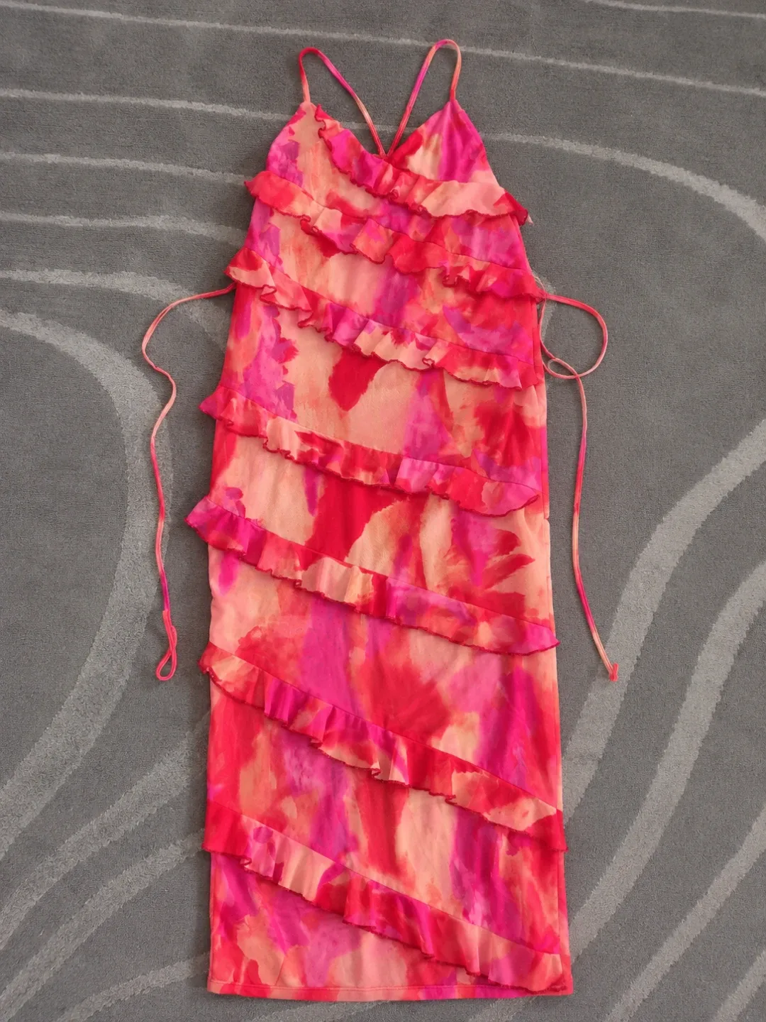 Ruffled Tie-Dye Sundress