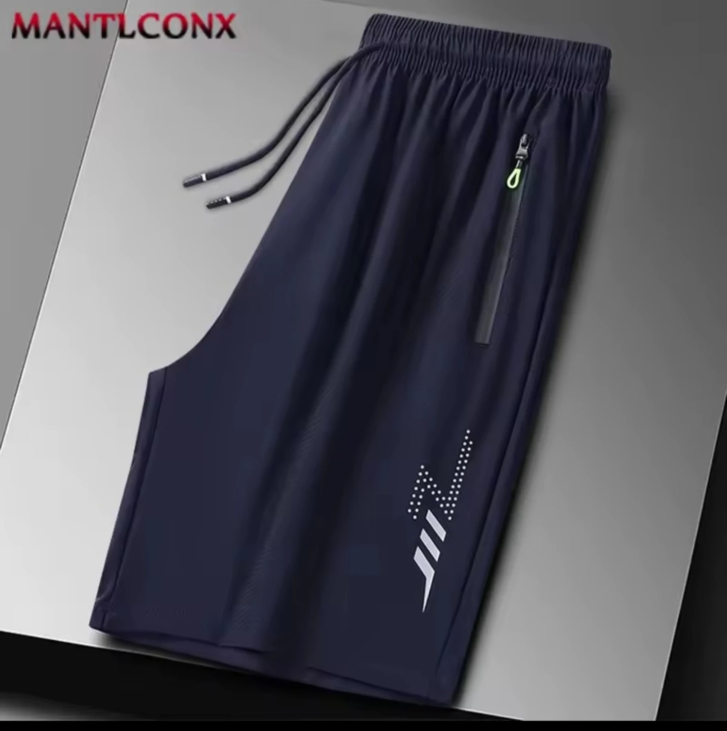 MANTLCONX Men's Navy Athletic Shorts