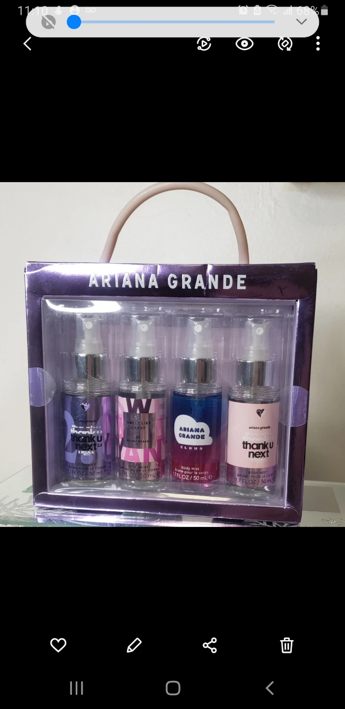 Brand new Ariana Grande Body 4 Pcs Mist Set