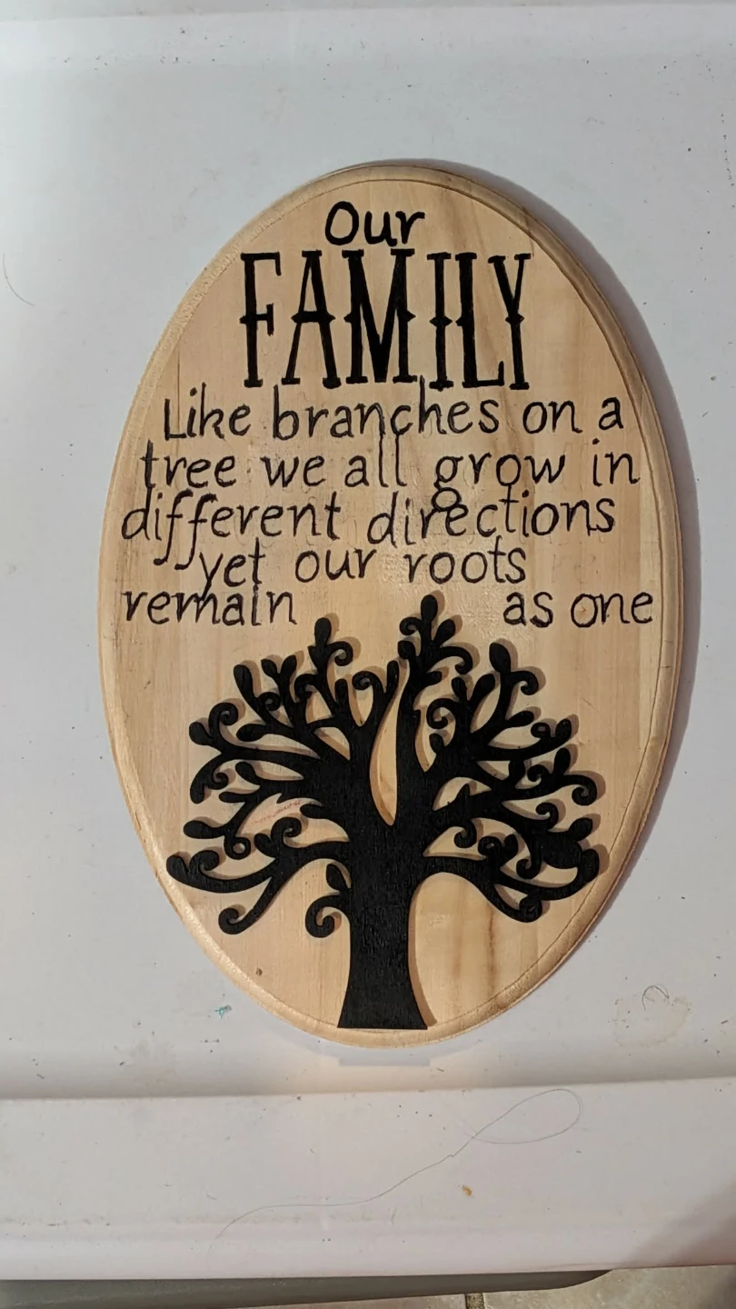 Wooden Family Tree Wall Plaque - photo 2