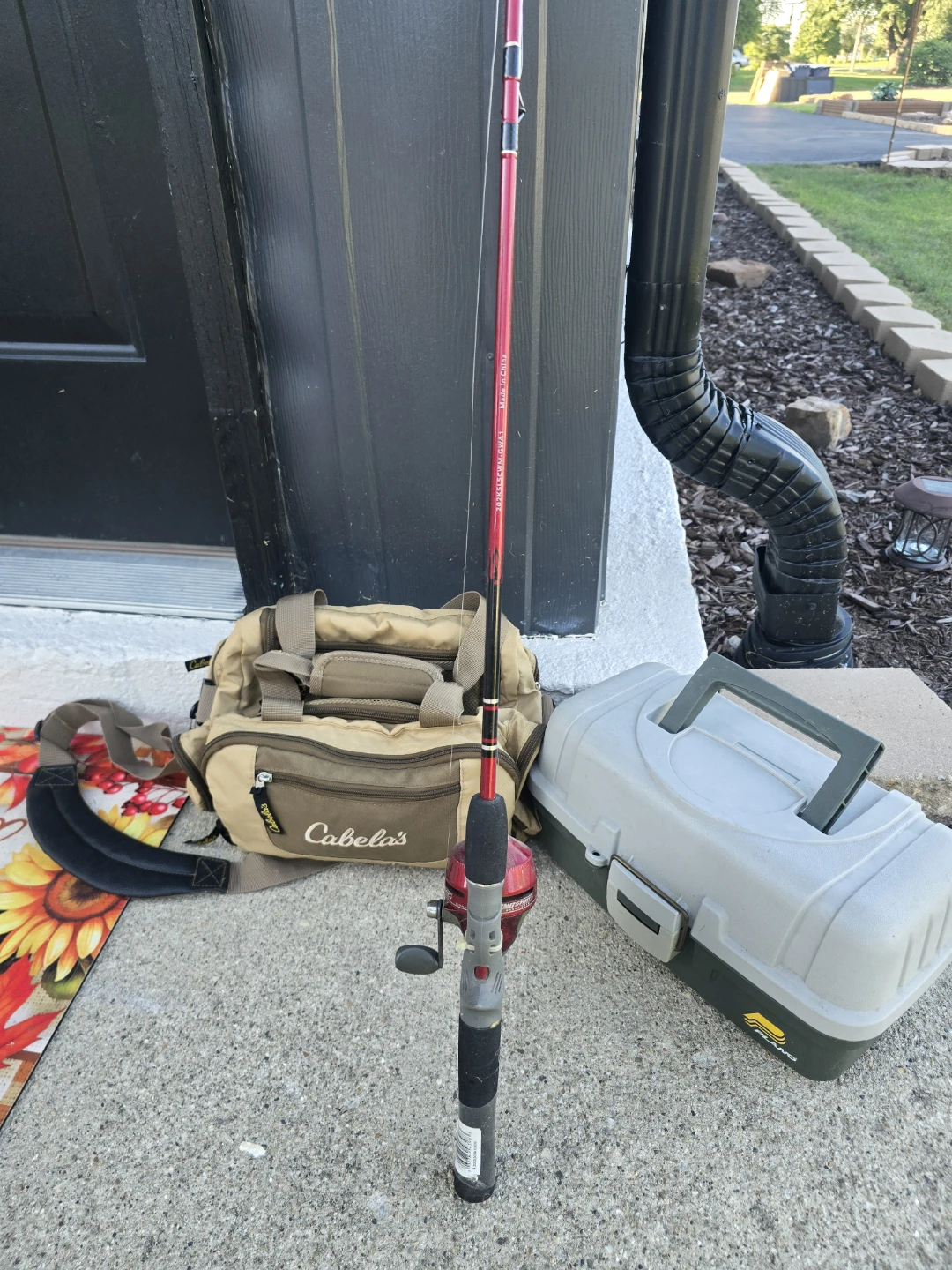Cabela's Fishing Rod, Reel, Tackle Box and Bag Combo