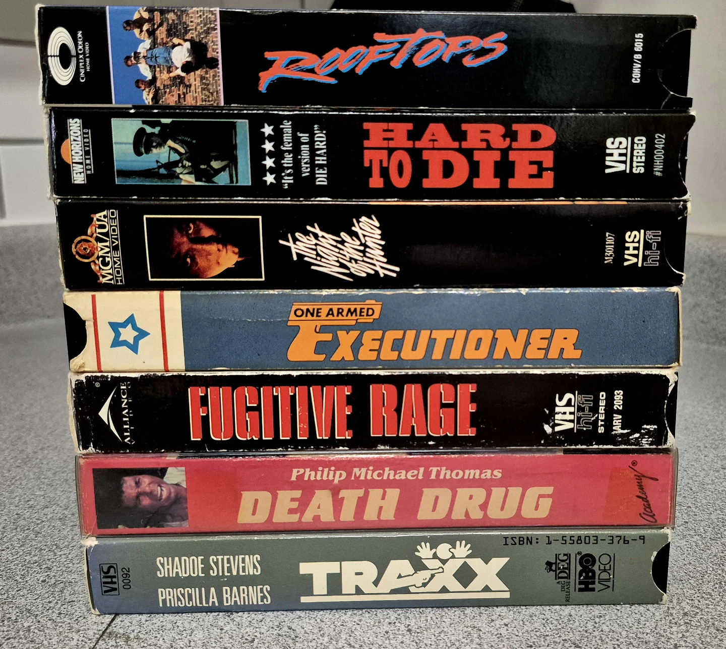 Rare cult action vhs tapes
