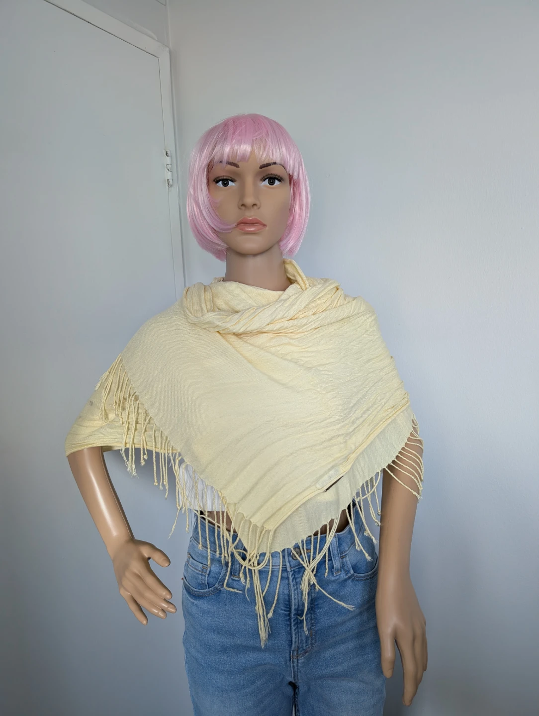 COSTA BLANCA Yellow Fringe Scarf - photo 2