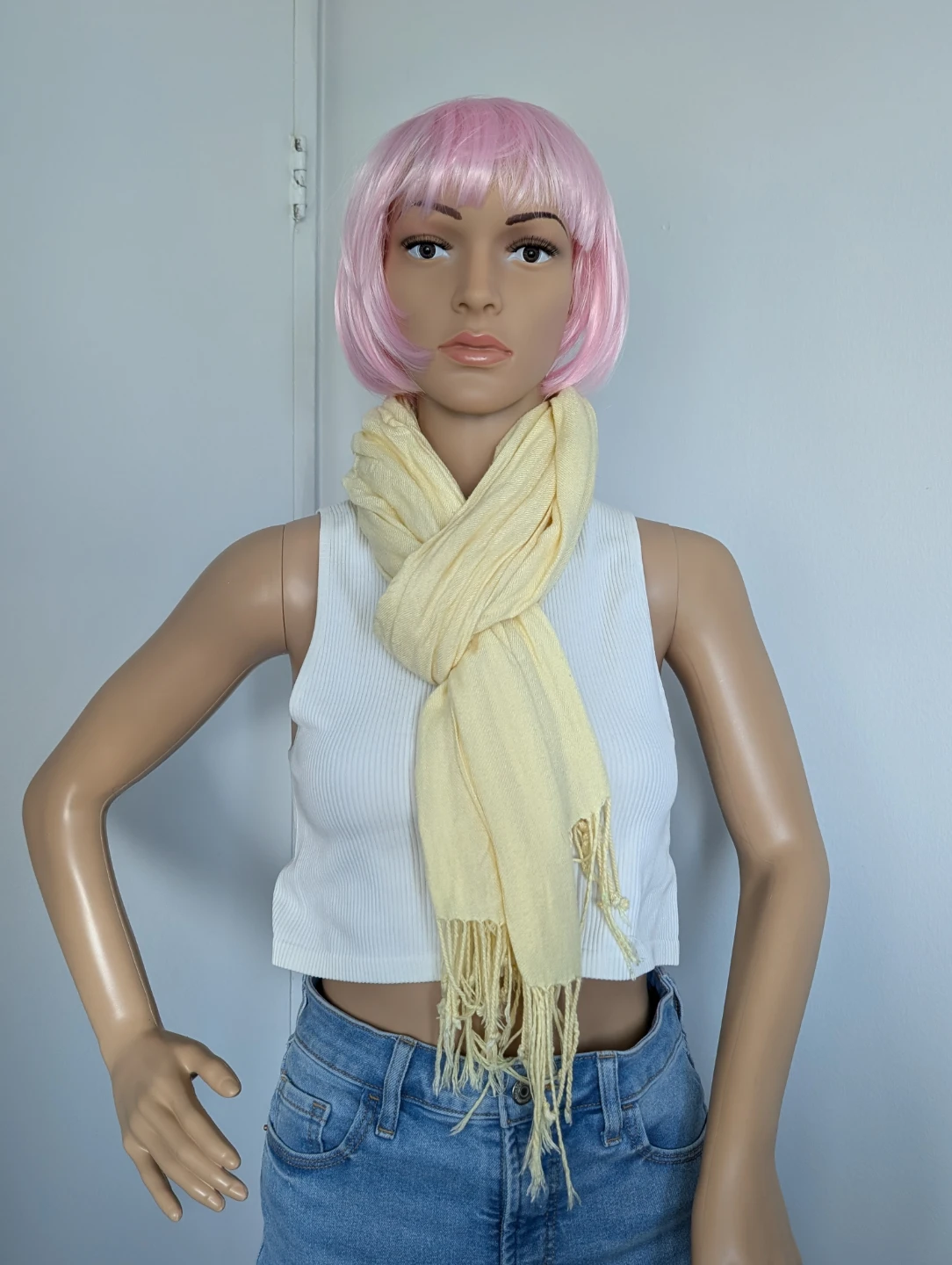 COSTA BLANCA Yellow Fringe Scarf - photo 5