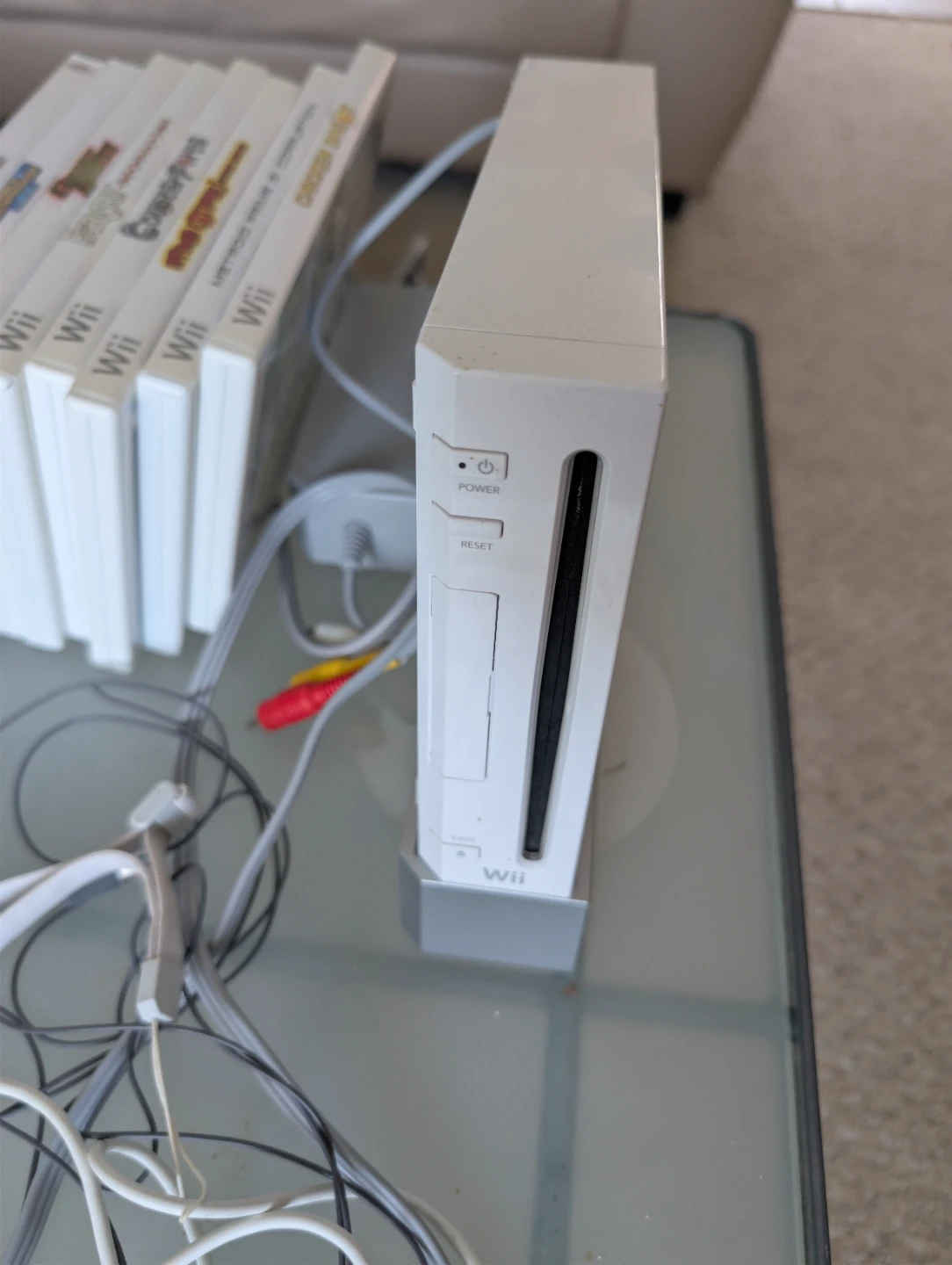 Nintendo Wii Console with Games and Accessories (missing sensor)