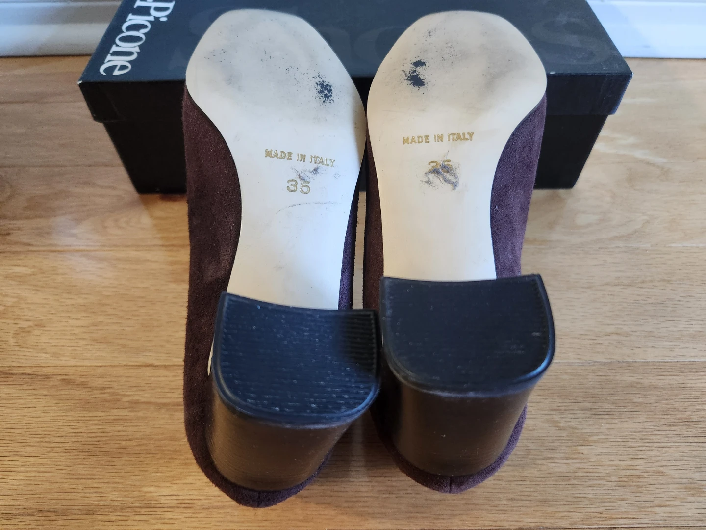 Evan Picone Brown Suede Heels - photo 4