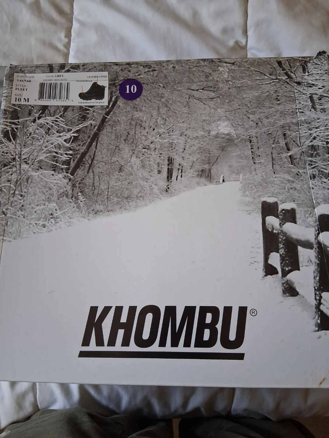 Khombu Men's Waterproof Winter Boots Size 10