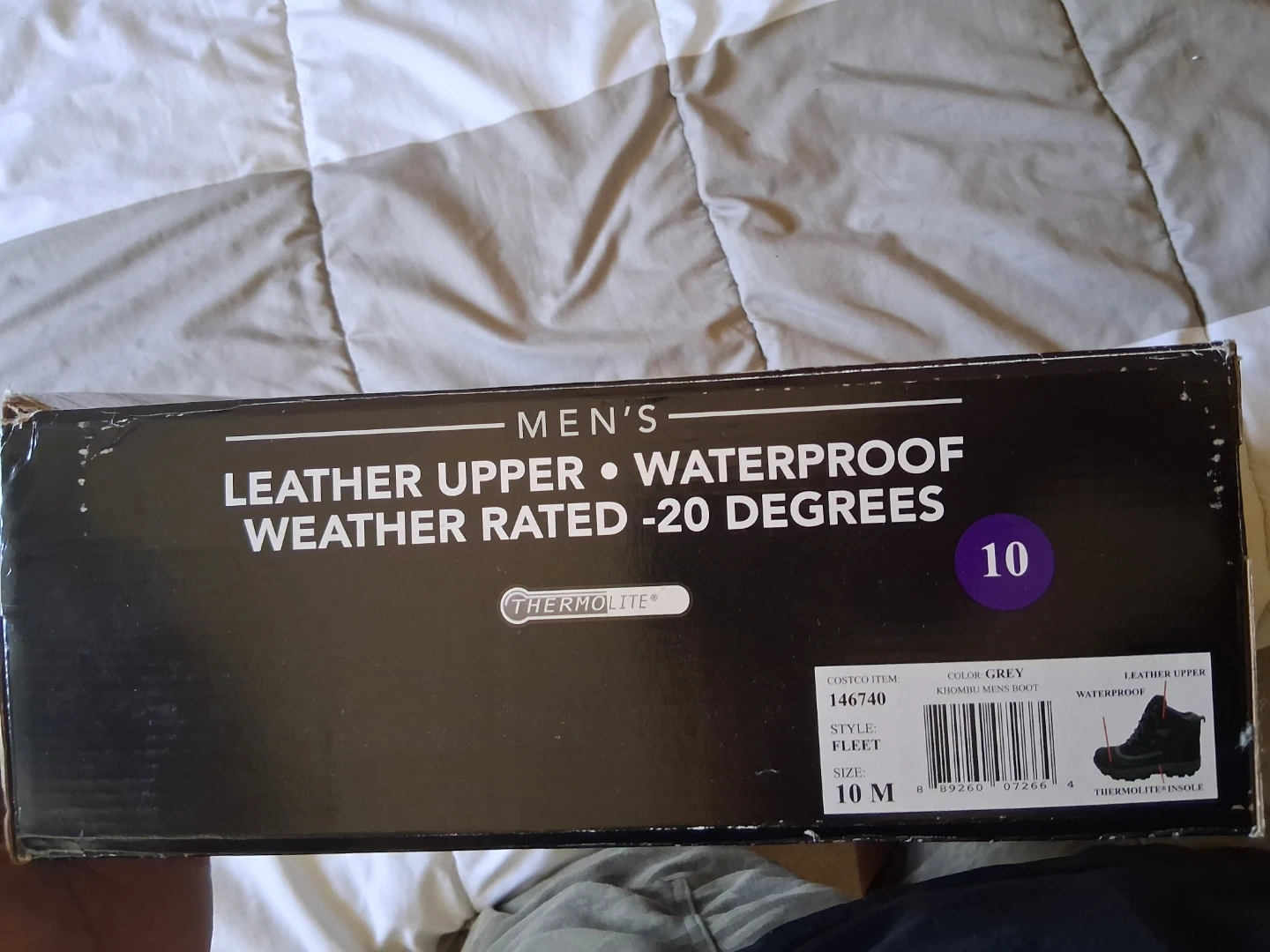 Khombu Men's Waterproof Winter Boots Size 10 - photo 2
