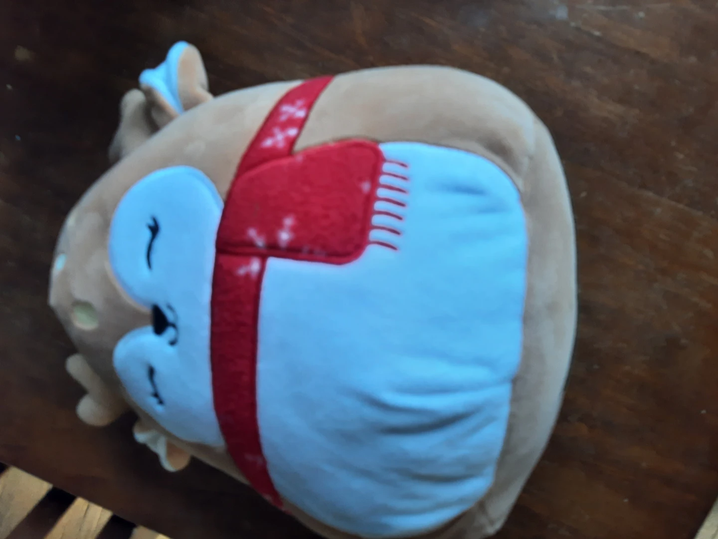 Plush Toy Reindeer with Scarf