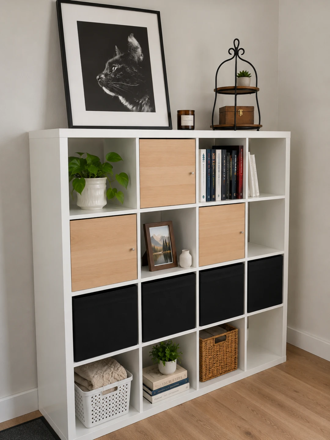 IKEA KALLAX Shelf Unit + Inserts