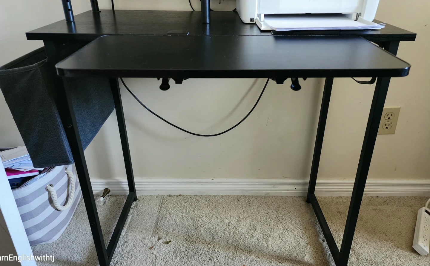 Black Metal Computer Desk