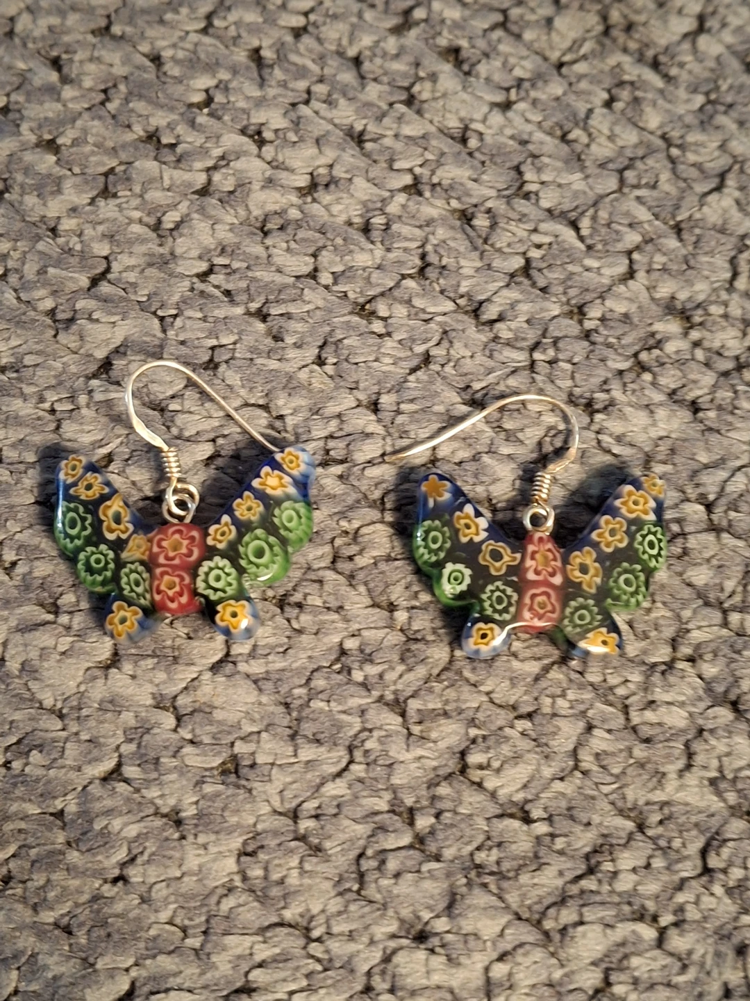 Butterfly Millefiori Earrings - photo 2