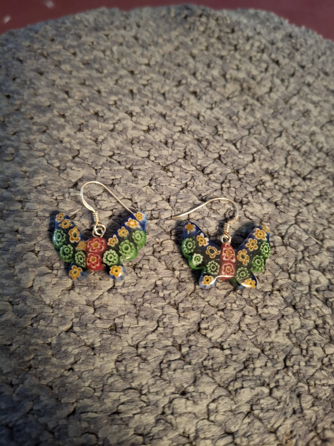Butterfly Millefiori Earrings - photo 3
