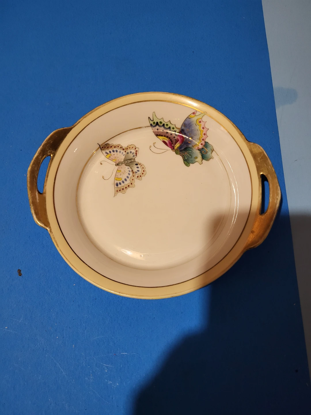 Vintage Hand Painted Nippon Serving Dish with Handles