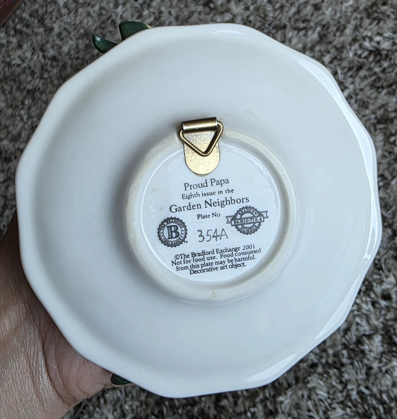 Bradford Exchange "Proud Papa" Decorative Plate - photo 5