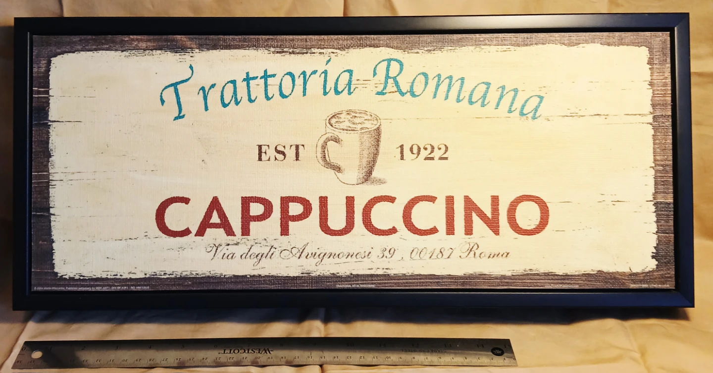 Trattoria Romana Cappuccino Sign - photo 5