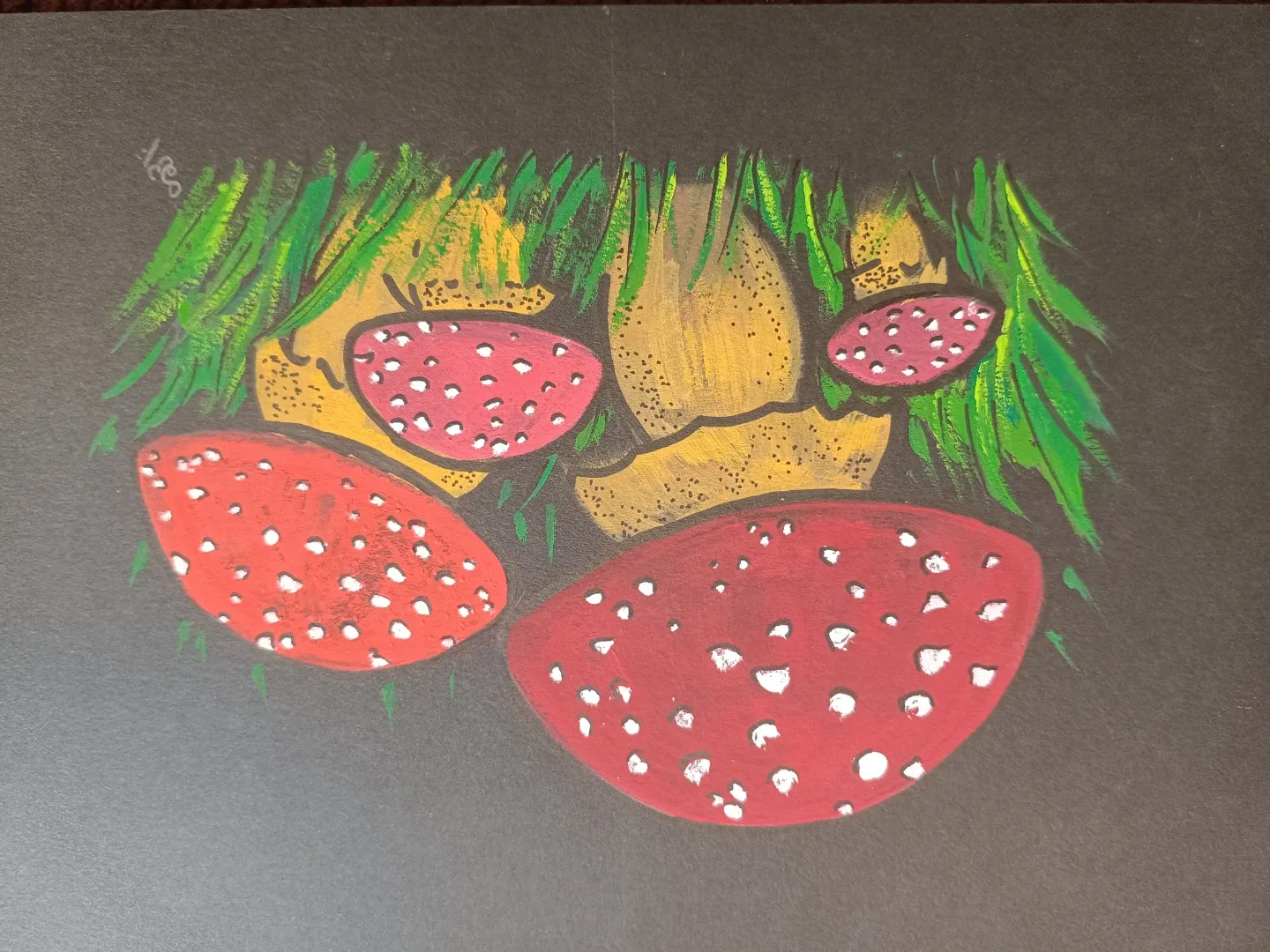 Sale :Hand Paintings on black cards - photo 5