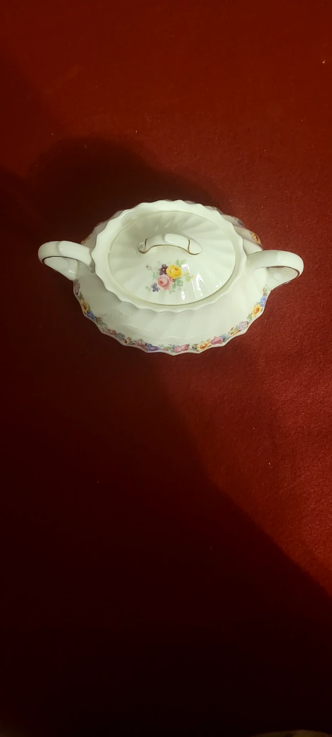 Vintage Sugar Bowl with Lid - photo 2