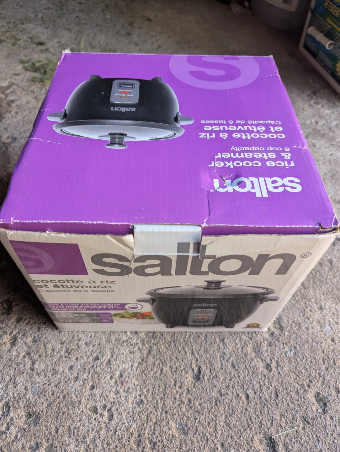 Salton Rice Cooker & Steamer 6 Cup