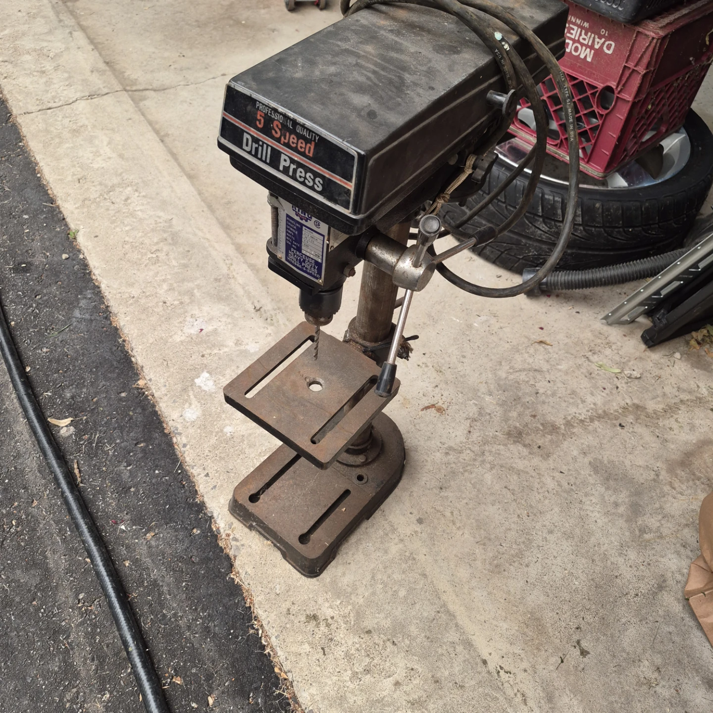 Used KING 5 Speed Drill Press - photo 3