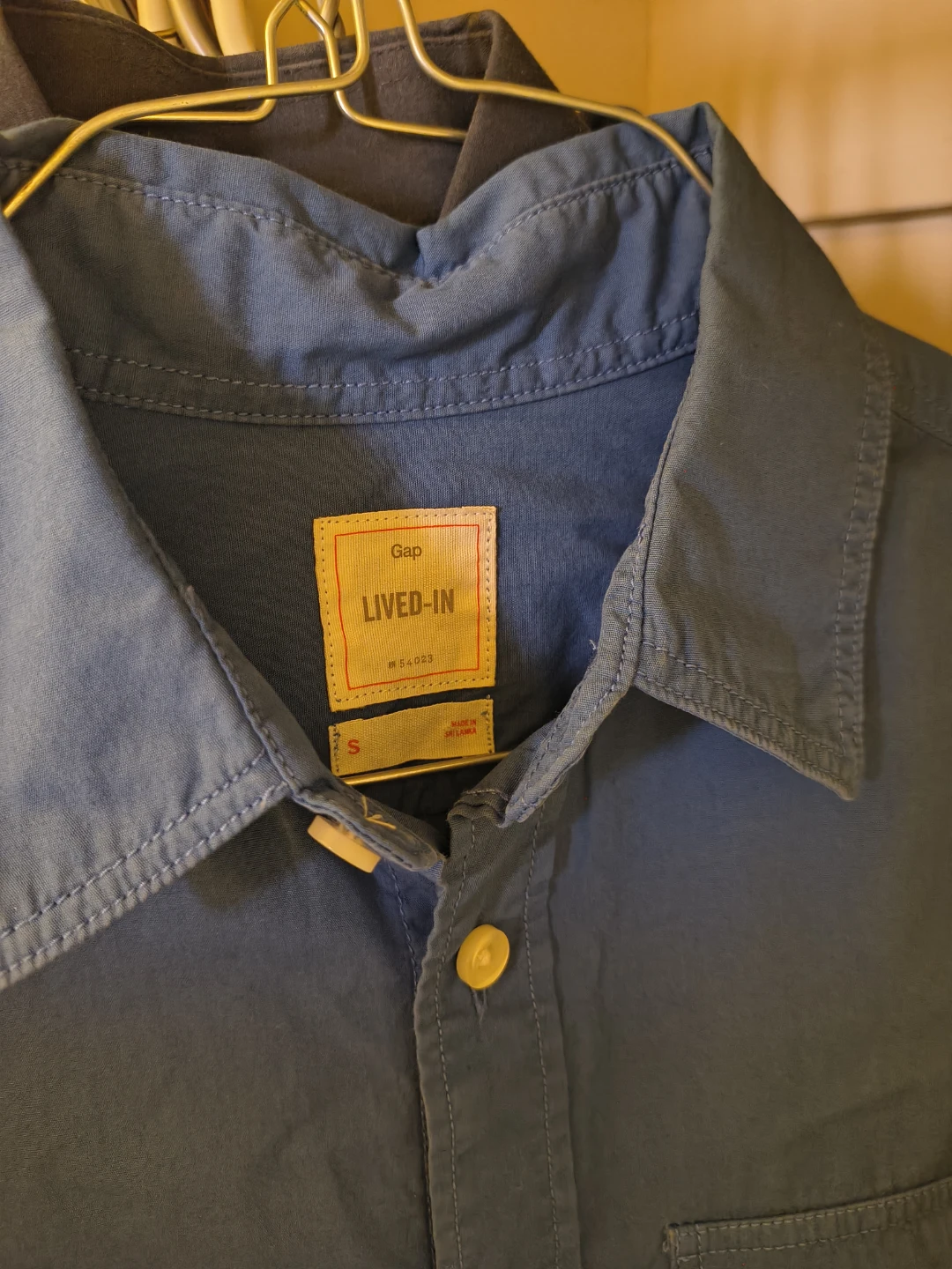 Gap Blue Button-Up Shirt - Size S - photo 2