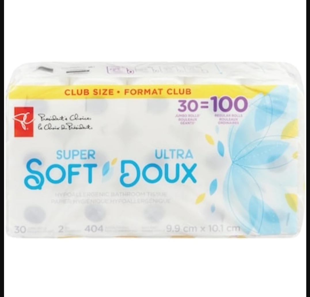 President's Choice Super Soft Bathroom Tissue - 30 Jumbo Rolls