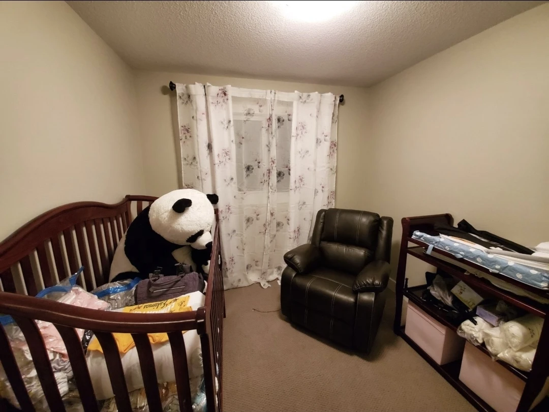 Dark Brown Convertible Crib and change table
