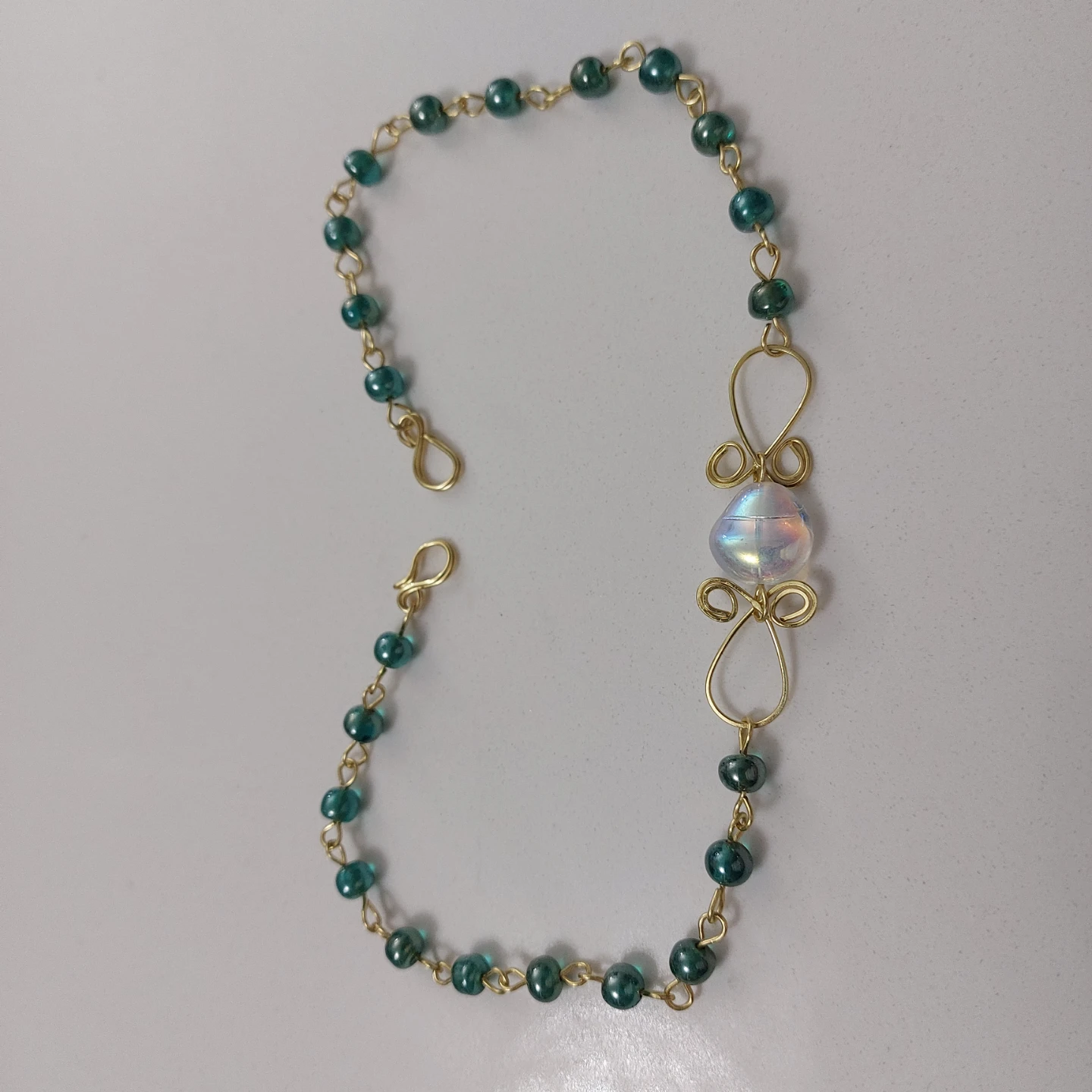 Handmade Whimsical Beaded Necklace - photo 5