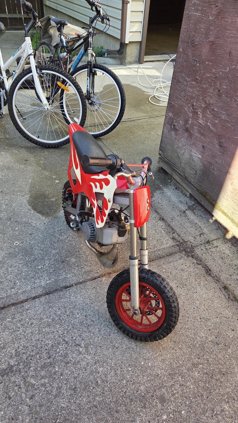 Red Kids Mini Dirt Bike