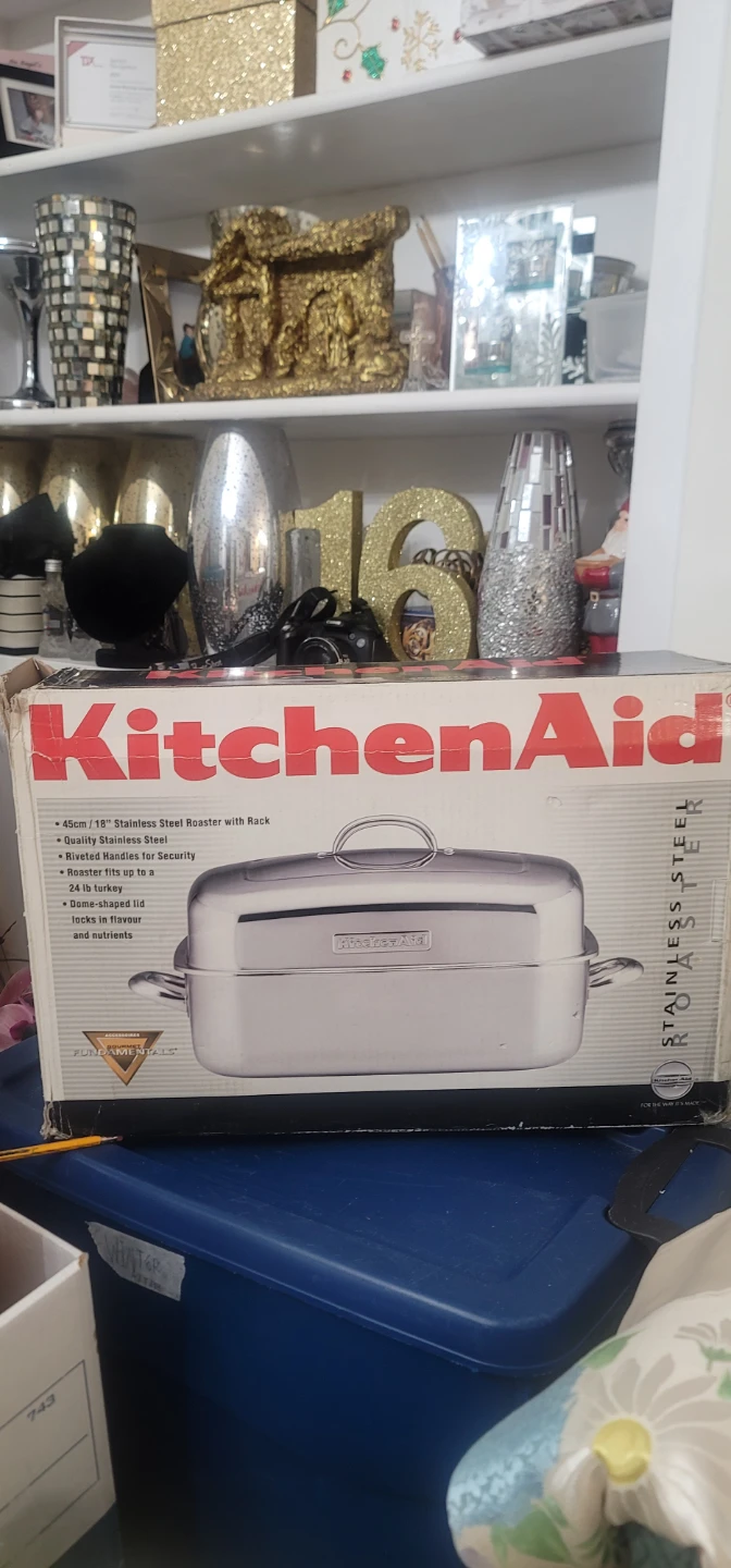 KitchenAid 45cm/18" Stainless Steel Roaster with Rack