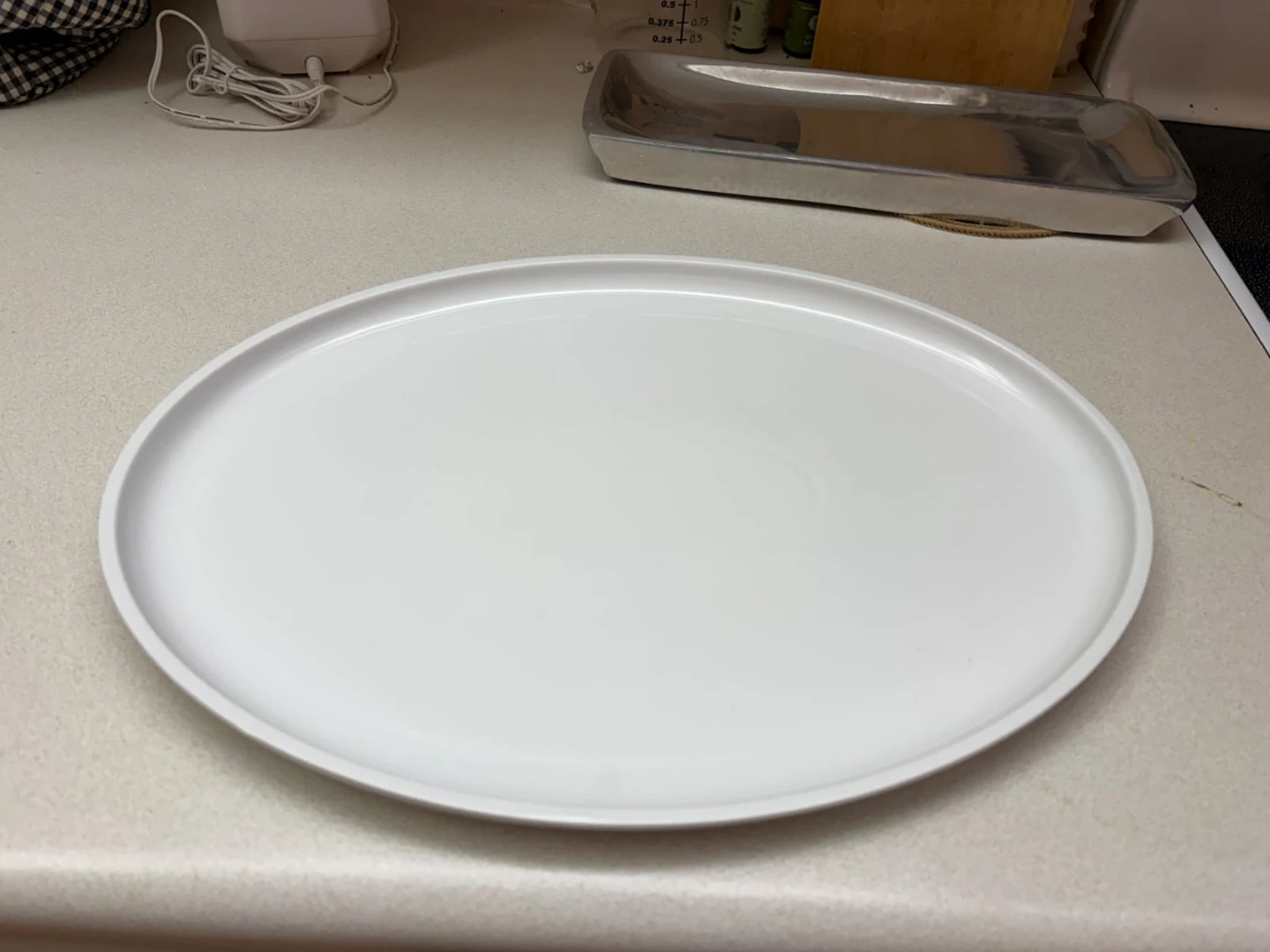 White Oval Serving Platter