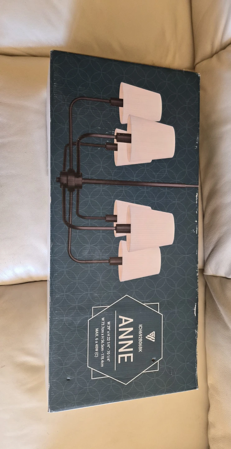 Canarm ICH692B06BK Anne 5-Light Chandelier - photo 4