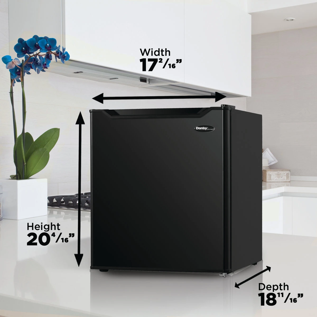 New Mini Fridge, Danby 1.7 cubic feet (open box)