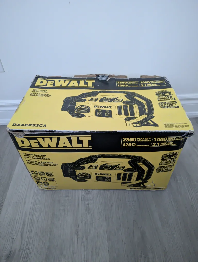 DeWALT power station unit with jump starter and air compressor - photo 2