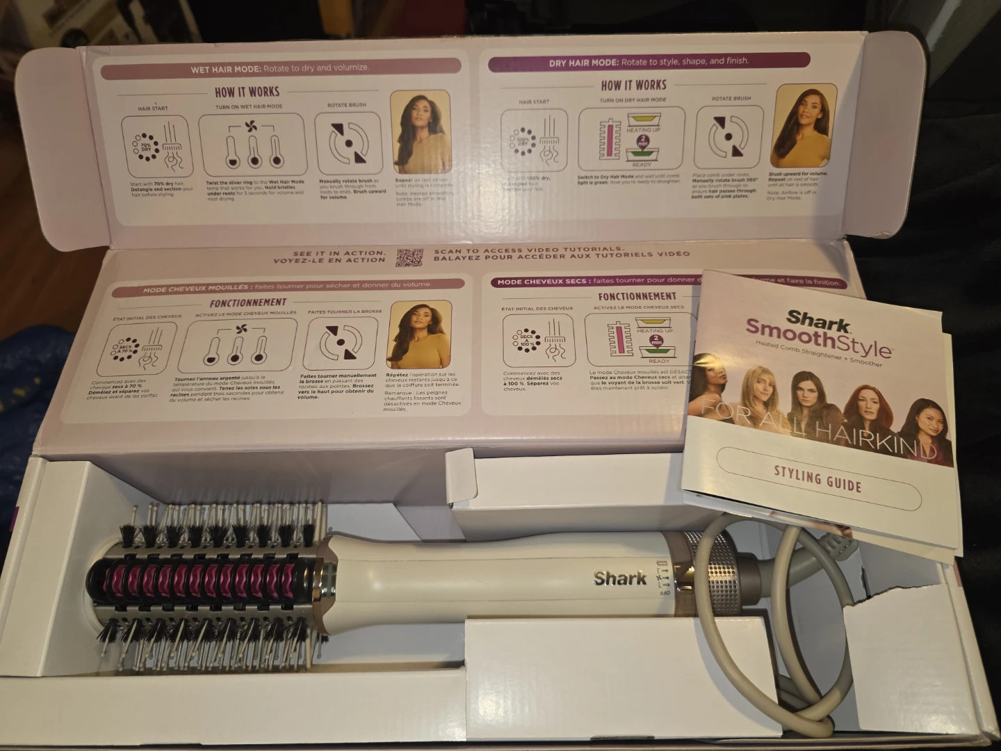 Shark SmoothStyle Heated Straightener + Smoother Brush - photo 3
