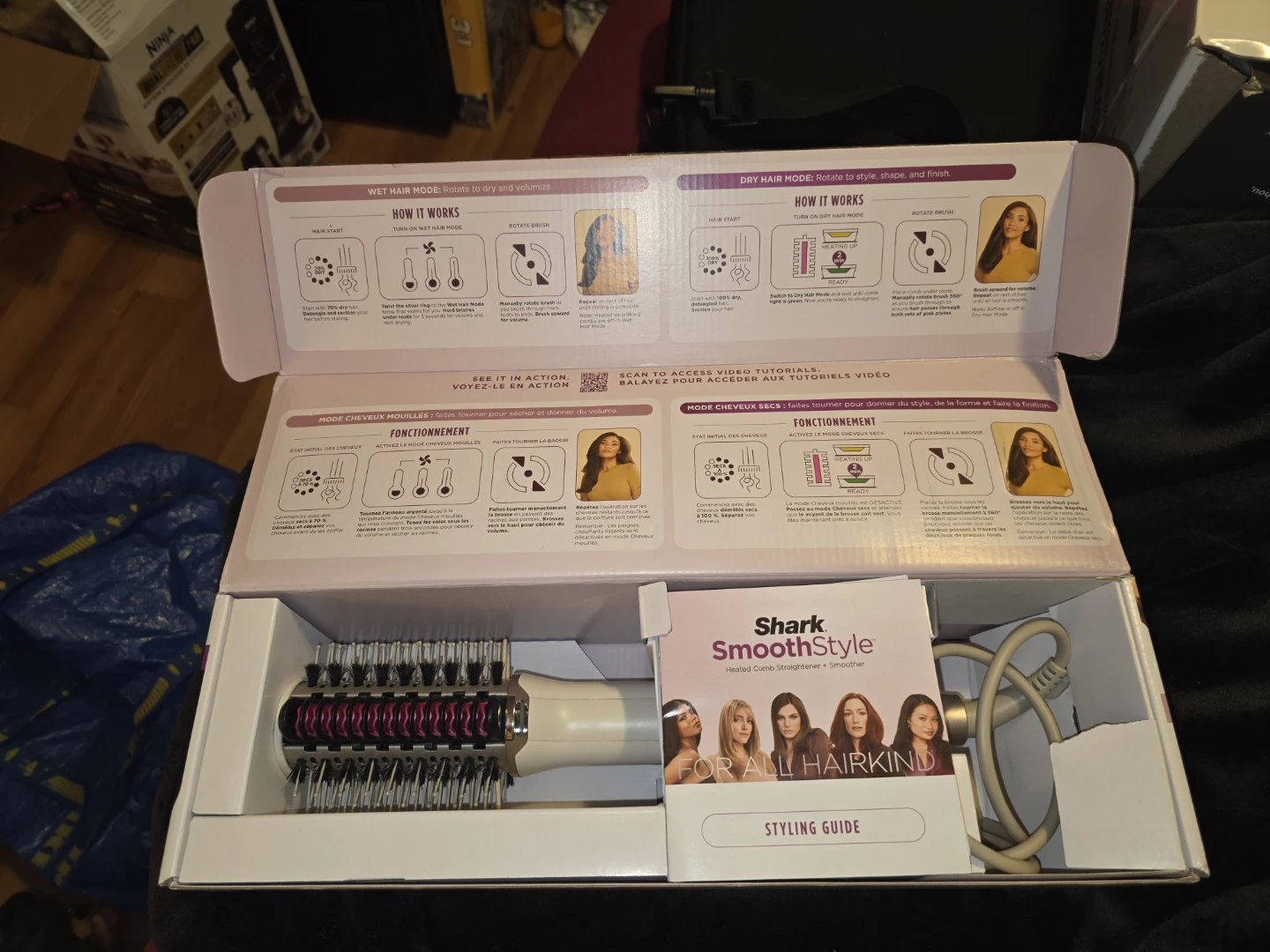 Shark SmoothStyle Heated Straightener + Smoother Brush - photo 4