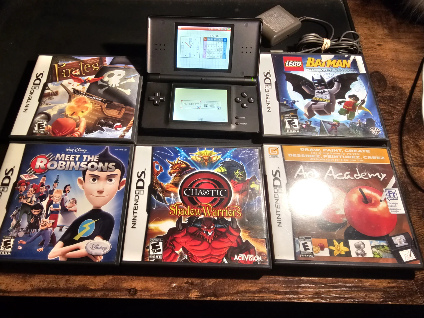 Nintendo DS Lite Console with Games & Charger