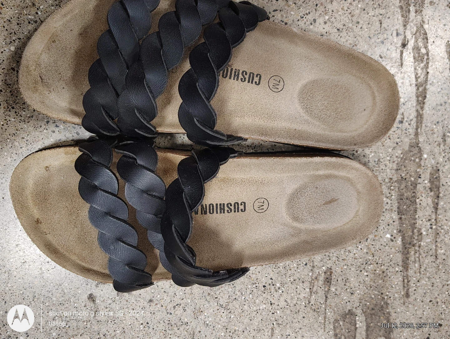 Black Braided Strap Sandals