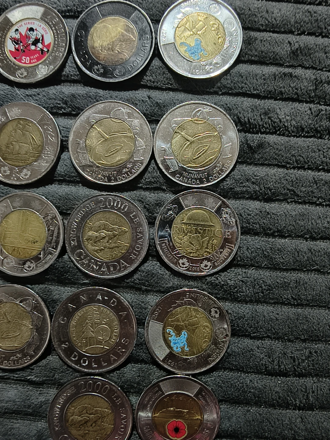 Collection of Canadian Toonies - photo 3