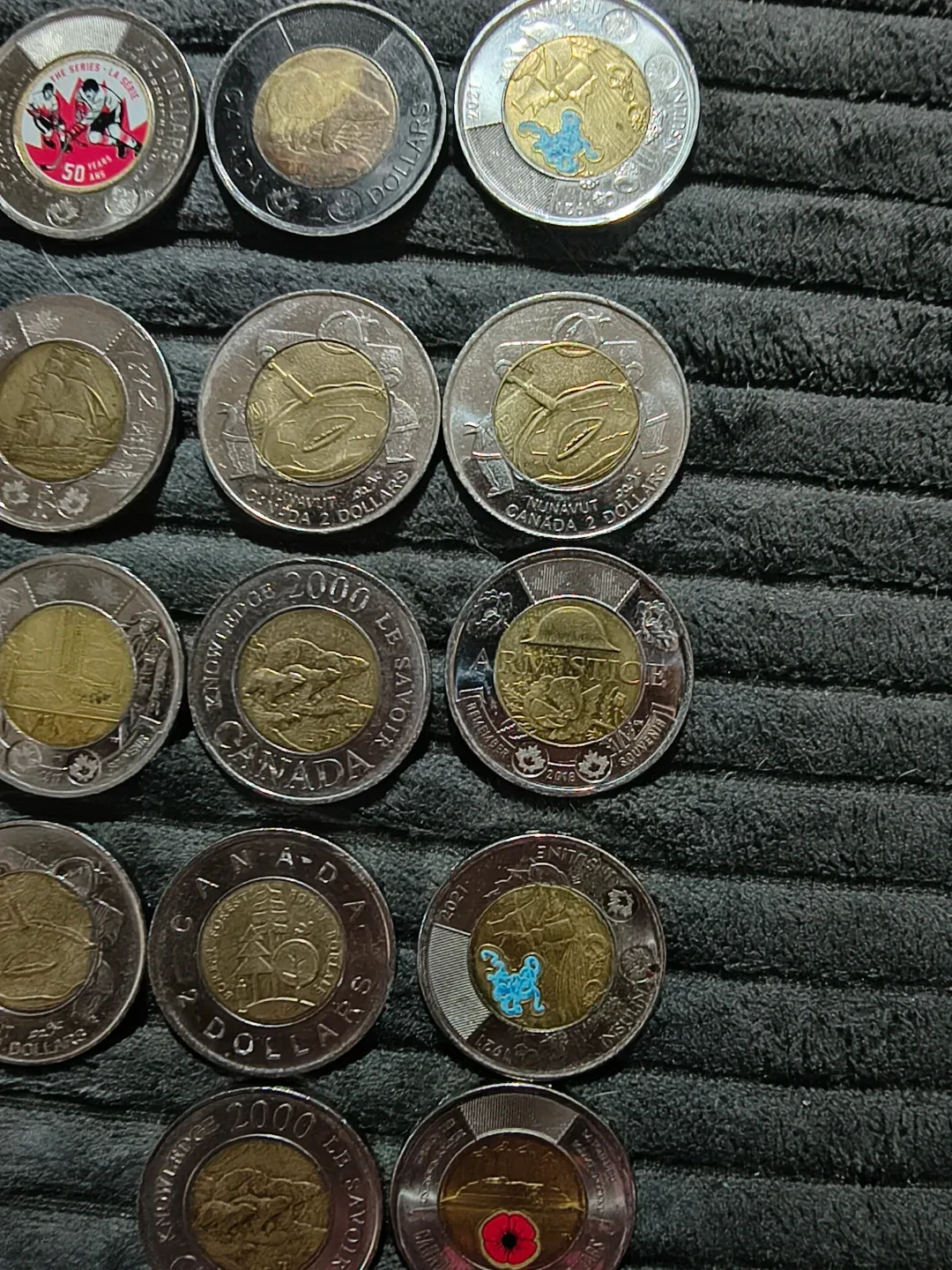Collection of Canadian Toonies - photo 3