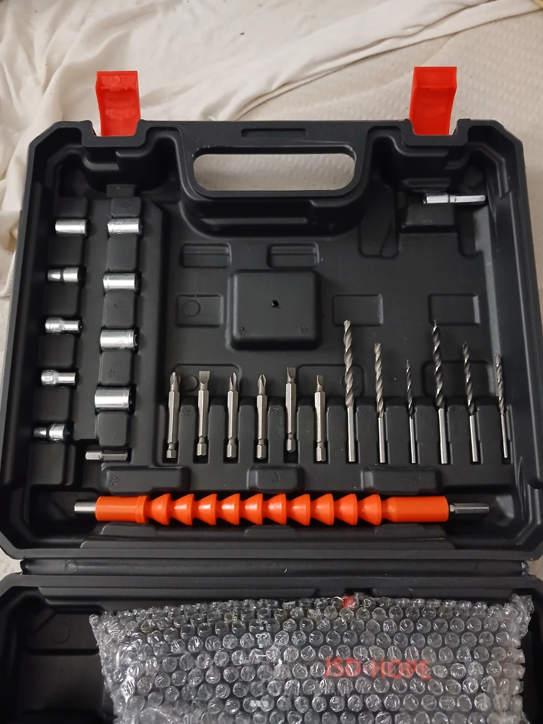 JSD-HOPE 48VF Cordless Drill Driver Kit W/ Carrying Case - photo 4