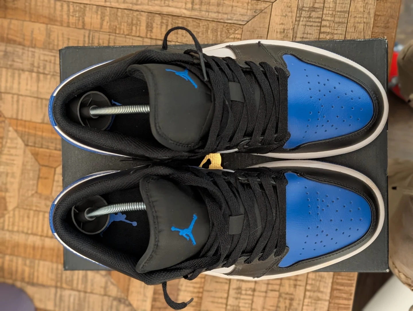 Air Jordan 1 Low Royal Blue Black White Sneakers - photo 5