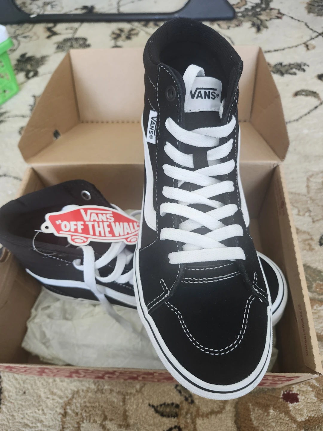 Vans SK8-Hi Black White High Top Sneakers $20