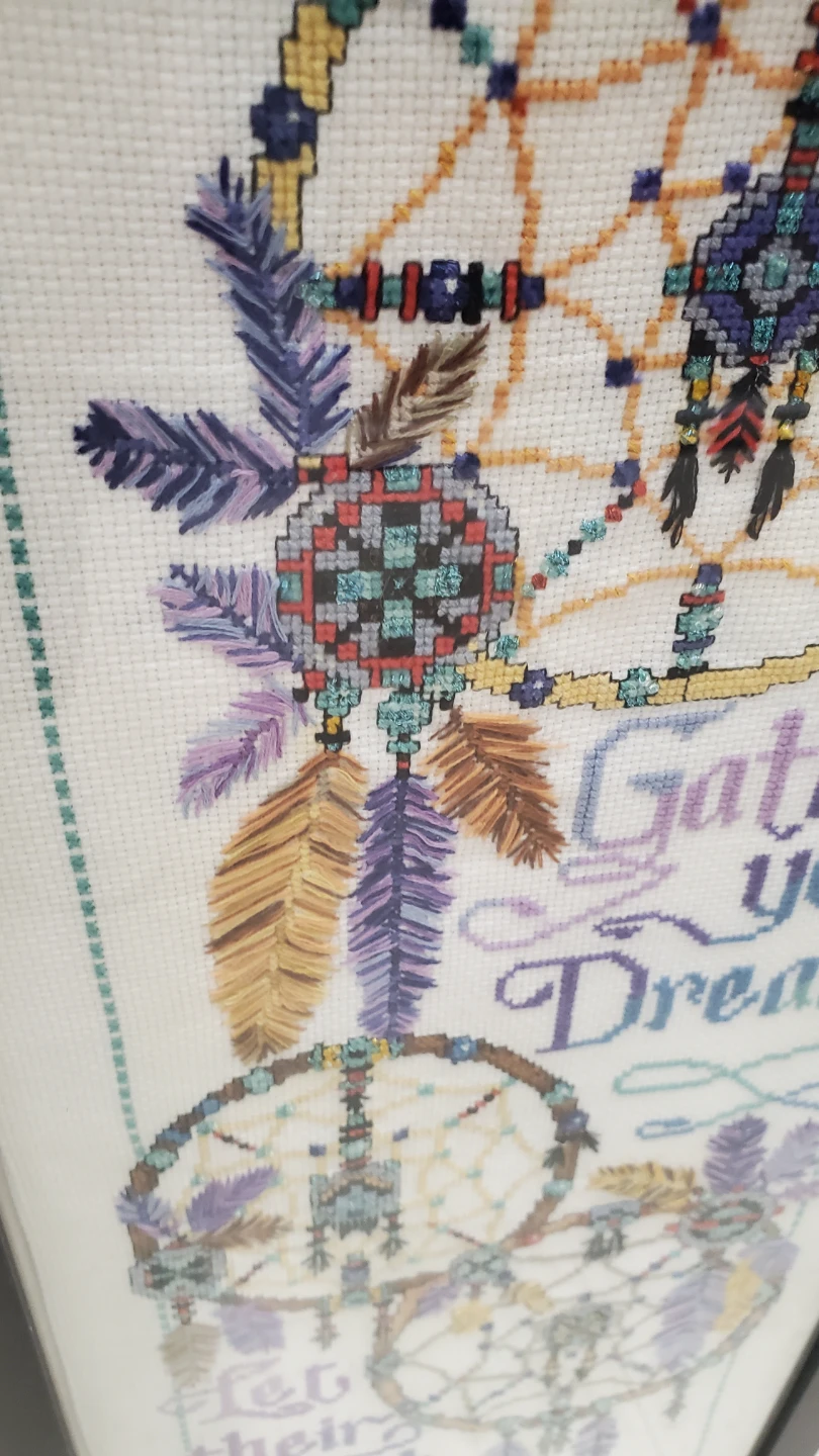 Framed Dreamcatcher Cross Stitch Art - photo 5