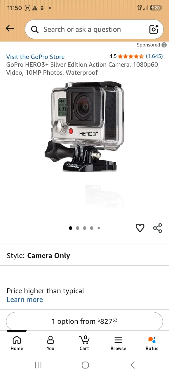 GoPro HERO3+ Silver Edition Action Camera