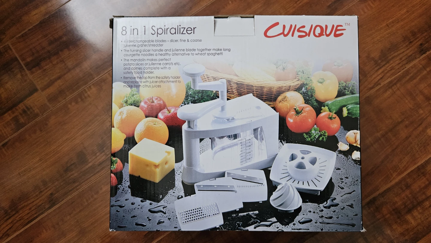 Cuisique 8 in 1 Spiralizer Multi Slicing Grater