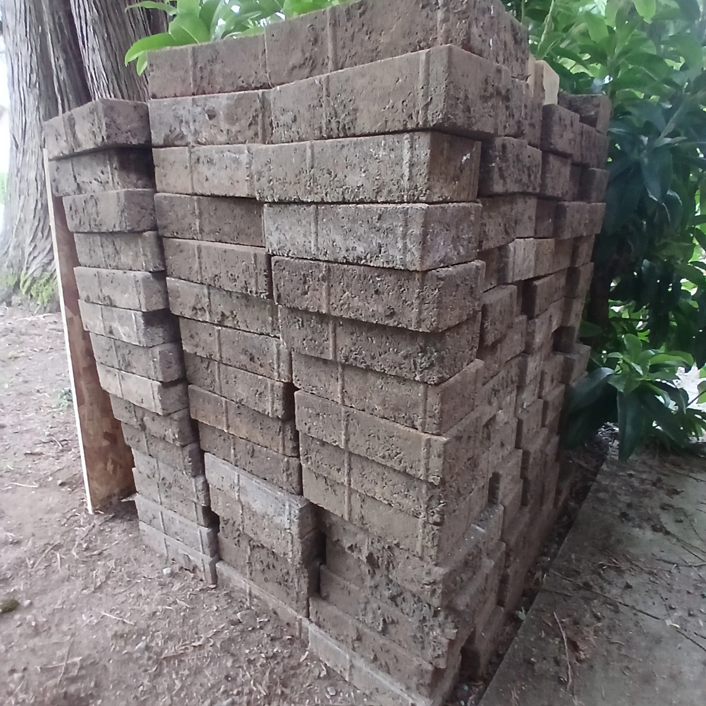 Patio garden bricks