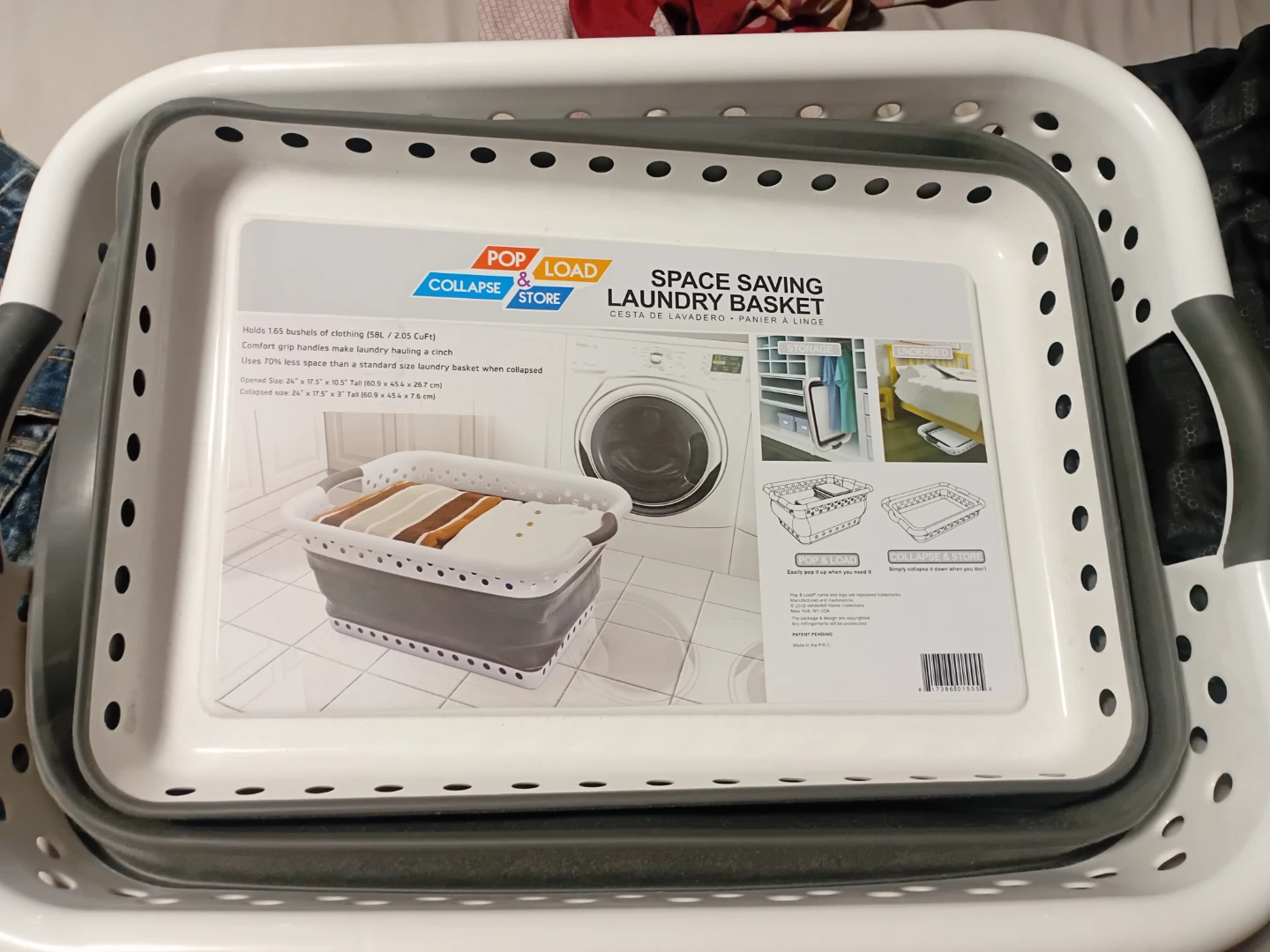 Pop & Load Space Saving Laundry Basket